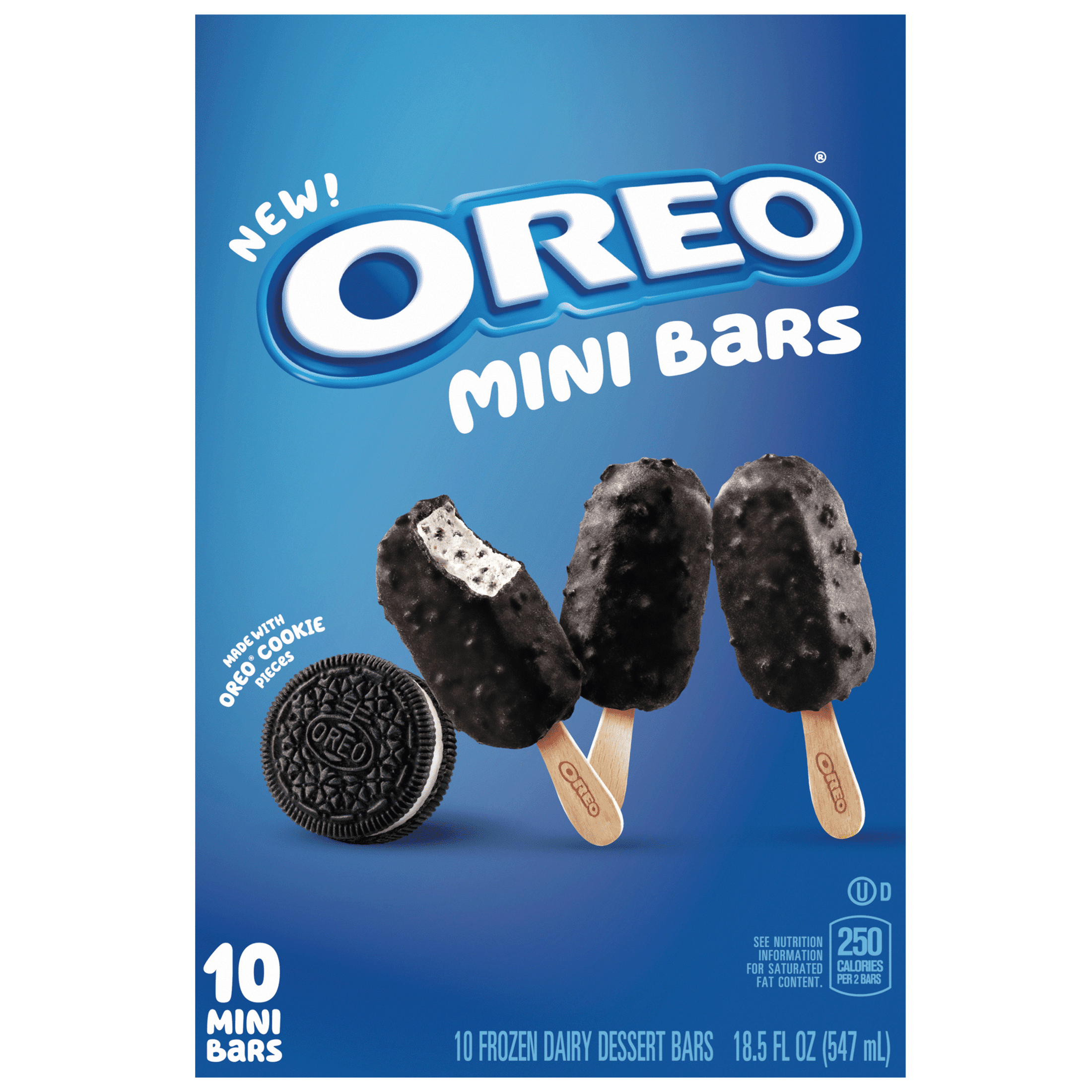 OREO Frozen Dairy Mini Dessert Bars, 10 Count