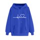 thumbnail image 2 of Gibobby Sudadera con capucha Casual Sweater Long Encapuchado impreso encapuchado Mujeres Hoodies & Sudaderas （Azul， XXL), 2 of 5