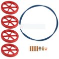 thumbnail image 4 of 3D Printer Extruder Upgrade Kit Red Hand Twist Leveling Nut + Springs Dampers Set, 4 of 5