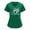 Green, variant on Summer Plus Size Tank Tops for Women V-neck Solid Color Overalls Partial Positioning Printing Short Sleeve Working Uniform Tops V Neck Tshirt Women on Clearance