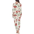 thumbnail image 4 of Conjunto de Pijama informal para mujer, ropa de dormir de dos piezas, jersey de manga larga, estampado a pedido, regalos de navidad, 4 of 4