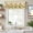 Yellow Green, variant on Sunflower Farmhouse Short Window Curtain Valances, Black White Buffalo Plaid Check Country Bee Rod Pocket Kitchen Valances for Living Room Bedroom Bathroom Cafe 42" x 12"