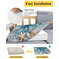 thumbnail image 5 of Blue Octopus Coastal Couch Cushion Covers Stretch, Washable Sofa Seat Covers Individual Seat Cushion Sofa Slipcovers Summer Beach Ocean Starfish Coral Couch Cover Furniture Protector S-3PCS, 5 of 7