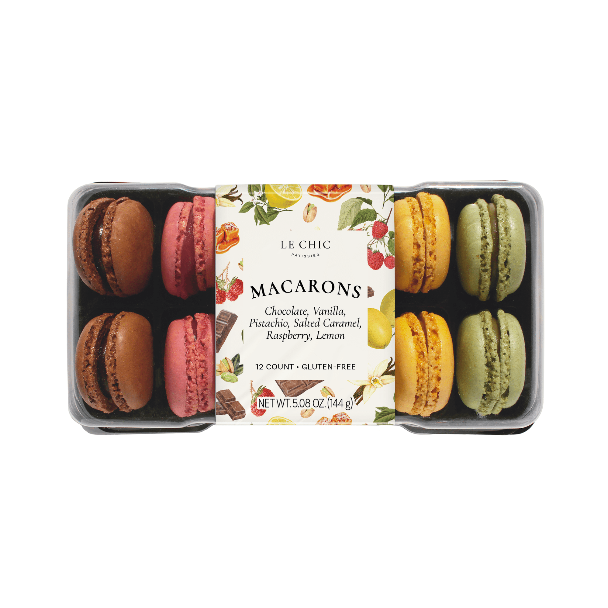 Le Chic Patissier - Original Macaron Cookies, 12 Count, 5.08 oz., Gluten-Free, Refrigerated