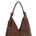 thumbnail image 3 of Montana West Hobo Bags for Women Soft Slouchy Top Handle Shoulder Purses Handbag with Knot Strap, Brown, 3 of 7