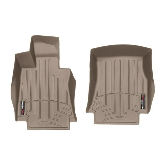 WeatherTech Custom Fit FloorLiners compatible with Alfa Romeo Giulia Quadrifoglio, Giulia - 1st Row (Driver & Passenger), Tan