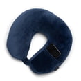 thumbnail image 4 of Almohada de viaje Brookstone Microbead Lightweight Blue, 4 of 7