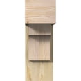 thumbnail image 2 of Ekena Millwork 8"W x 18"D x 22"H Westlake Block Rough Sawn Bracket w/ Offset Brace, Douglas Fir, 2 of 25