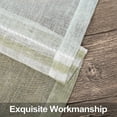 thumbnail image 5 of Danolaps Striped Sheer Window Curtains Splicing Stripe Voile Grommet Sheer Curtain Panels,Sage Green Sheer Curtains,Semi Sheer Window Curtain Panels Window Drapes,2 Panels, 5 of 9