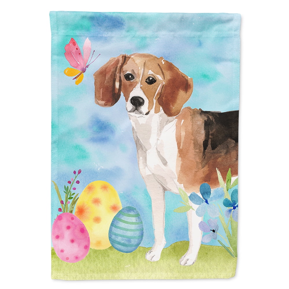 Beagle Easter Garden Flag Com, Easter Beagle Garden Flag