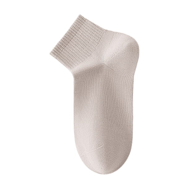 XmhyTop Calcetines femeninos, elásticos, para zapatillas deportivas y sandalias, caqui, 4 pares