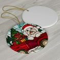 thumbnail image 3 of Red Truck Car with Dog Stained Glass Ornaments, Red Truck Car with Dog Ornament,Red Truck Car with Dog Christmas Tree Ornament, Red Truck Car with Dog Xmas Decorations b0tvel, 3 of 5