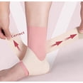 thumbnail image 4 of Ultra-Thin Ankle Brace for Men & Women, Ankle Compression Sleeve Adjustable Ankle Wraps Support for Plantar Fasciitis, Achilles Tendonitis, Ligament Stability, Ankle Sprain Pain Relief, Pink, 4 of 5