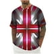 thumbnail image 1 of Mens Camisas de Manga Corta Impresión Casual Deportes Cuello Redondo Blusa, Poliéster Ligero para la Primavera Verano Al Aire Libre Uso Diario, 1 of 4