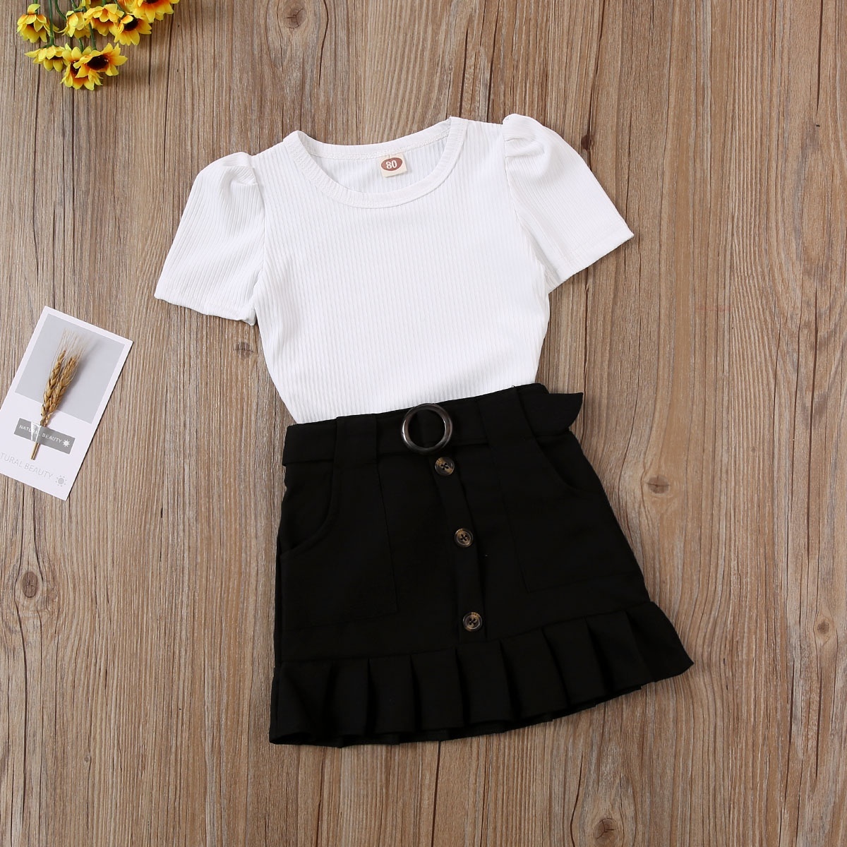 Baby Girls Cotton Short Sleeve Tops 