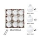 thumbnail image 3 of Adornos Navideos Para El Rbol, Juego De 9 Piezas De Plstico Transparente Con Aspecto De Cristal, Decoracin Festiva Para El Hogar, Ideales Para Decorar Rboles De Navidad., UKHBMC, 3 of 7
