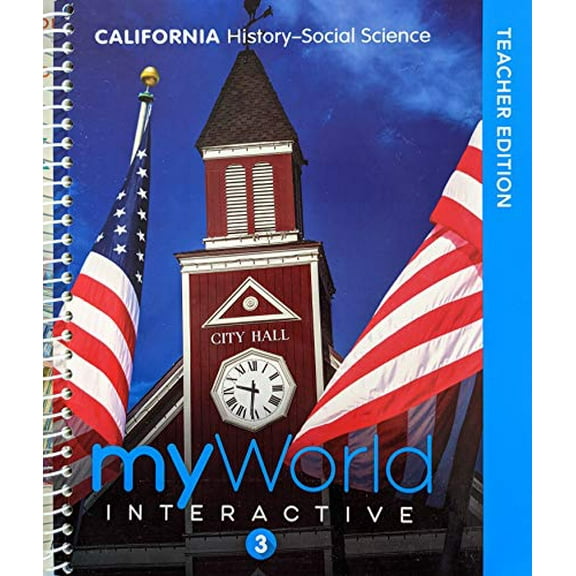 Pre-Owned California History-Social Science, myWorld Interactive, Teacher Edition, Grade 3, c. 2019, 9780328951734, 0328951730, 9780328951734, 0328951730, Paperback,