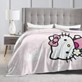 thumbnail image 2 of Hello Kitty Throw Blanket, Cozy Flannel Blankets For Boys Girls, Super Soft Warm Blanket For Couch Sofa Bed, 2 of 9