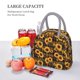 thumbnail image 5 of Balery Brown Blue Plaid Sunflower Bolsa de Almuerzo para Mujeres, Caja de Almuerzo, Bolsa de Almuerzo Pequeña Impermeable, Tote de Almuerzo Reutilizable con Gran Capacidad, 5 of 6