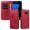 Red, variant on Wallet Case for Samsung Galaxy S7, Card Holder and Kickstand, Shockproof and Scratch Resistant, Rose Gold