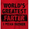 thumbnail image 2 of World's Greatest Farter Funny Fathers Men's Big & Tall Long Sleeve Graphic Tee Brisco Brands 2X, 2 of 5