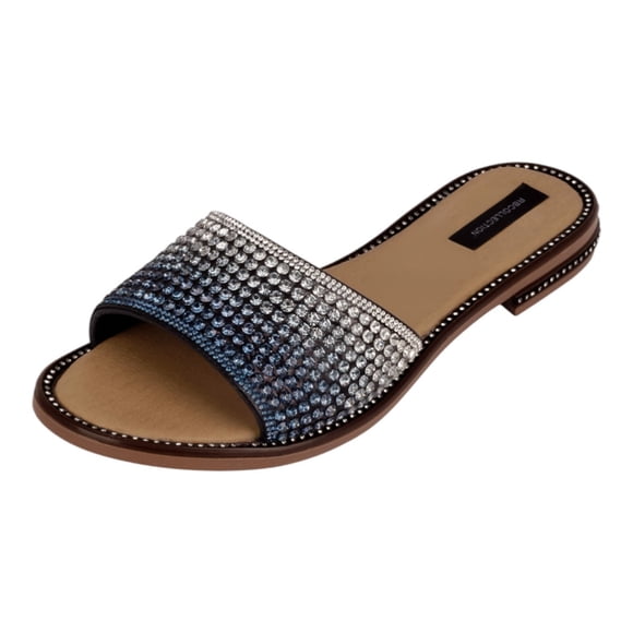 Sandalias de piso Exterior Sintético Color Azul Para Mujer De RBCOLLECTION