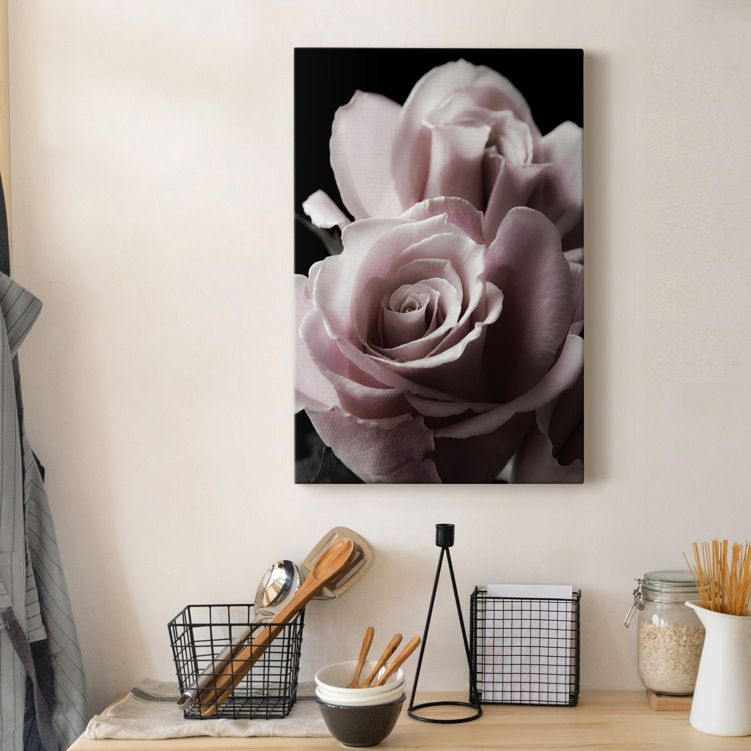Rose Noir II Premium Gallery Wrapped Canvas - Ready to Hang - 18 x 27