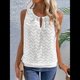 thumbnail image 5 of Camisola Informal con Bordado de Ojales para Mujer, Holgada, Sin Mangas, Cómoda y para Verano. XXL, 5 of 9
