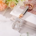 thumbnail image 3 of Encanto de letra R de Uxcell con rhinestones para hacer joyas, blanco, 3 of 6