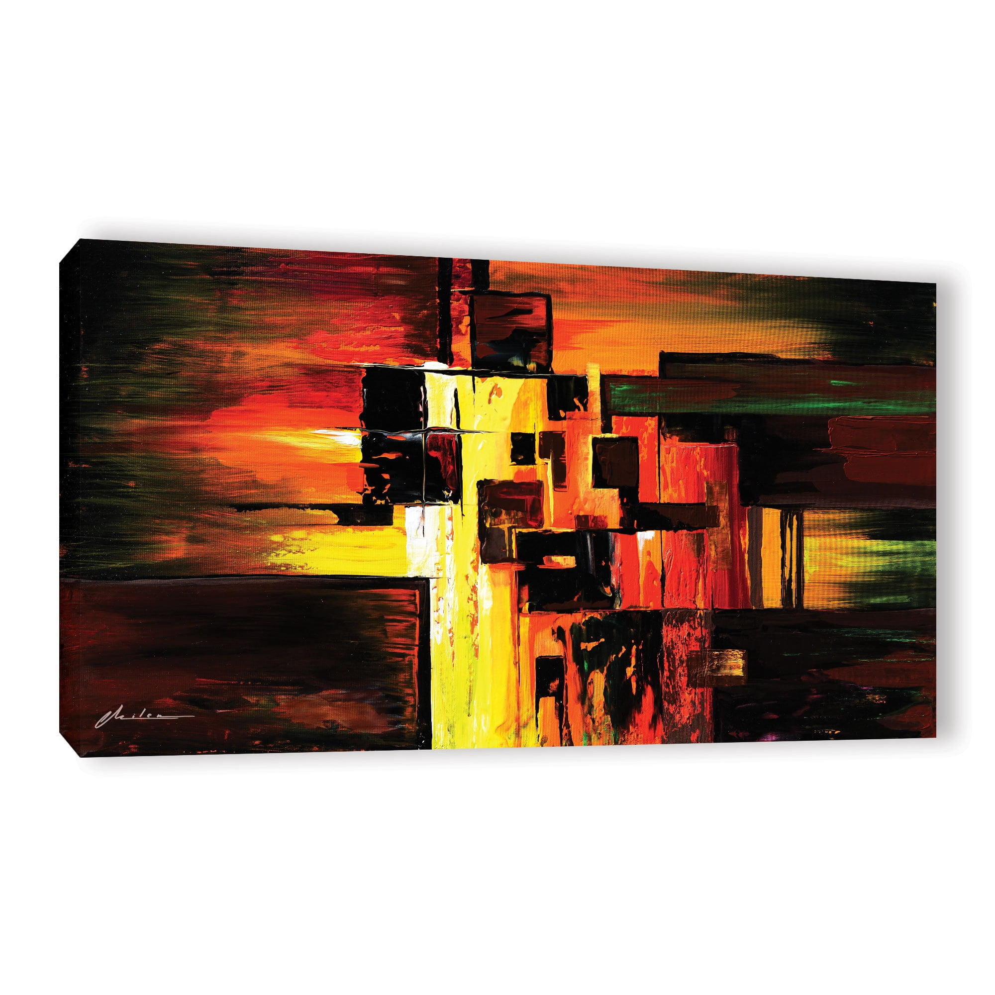 ArtWall Milen Tod "Construct" Gallery-wrapped Canvas