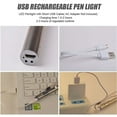 thumbnail image 4 of YOPTOP Pen Light Flashlight with USB Cable, 2Pcs Rechargeable Small Bright Penlight Mini LED Pen Flashlight Pocket Flashlight for Camping Outdoor Work Repair, 4 of 7