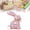 A, variant on Flocked Bunny Easter Decor Bulk with Bow Large 4.72"x5.51" Bunny Decor Spring Home Tables Centrepieces for Easter Decoration