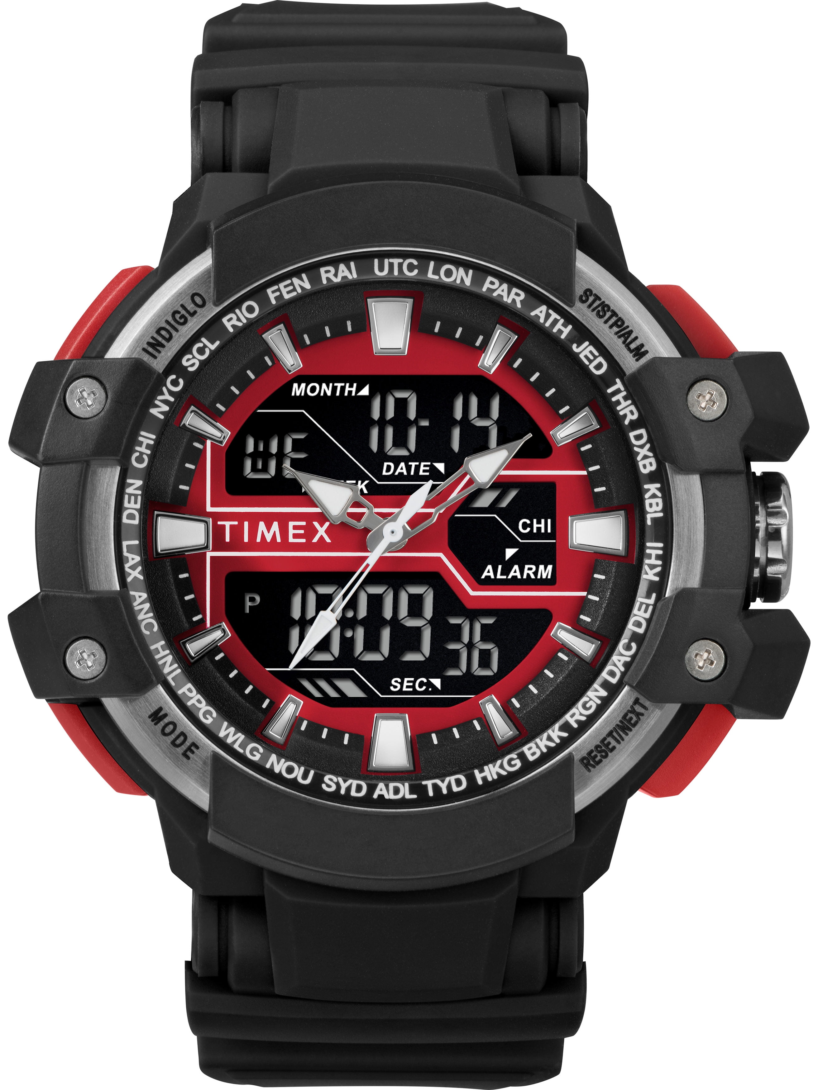 Timex men's guard dgtl bold combo resin strap clearance watch