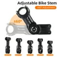 thumbnail image 3 of handle stand,Stem Adapter Alloy Bike Riser Road Bike Handle Stand Bike Handlebar Riser Variable 60 Adjustable Handlebar Stem West Buzhi Stand Adjustable Alloy Stem Find Fit -, 3 of 6