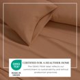thumbnail image 4 of Great Bay Home Solid Flannel Sheet Set - 100% Turkish Cotton - Double Brushed (Full, Adobe), 4 of 6