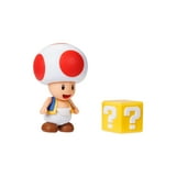 Nintendo 4 inch action figure Toad with question block - Walmart.com