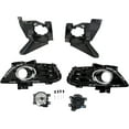 thumbnail image 2 of KOJEM Bumper Fog Light w/Bulbs & Bezel Brackets Compatible With 2013-2016 Ford Fusion Black Front Fog Lights & Surrounds & Brackets, 2 of 9