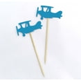 thumbnail image 3 of Darling Souvenir, Plane Shape Cupcake Toppers, Birthday Wedding Party Dessert Decorations - Pack Of 20, 3 of 3