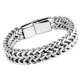thumbnail image 3 of Pulsera magnética de acero de titanio, pulsera con imanes de doble fila, joyería de moda plateada, regalo para hombres de 21cm/8,27 pulgadas, 3 of 10