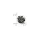 thumbnail image 2 of Sterling Silver Reflections Marcasite Flower Bead Charm - Measures 9.09x8.18mm Wide, 2 of 2