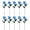 Blue, variant on Nice Quality Bouquet 10PCS 9-Head Curled Ice And Snow Roses Artificial Silk Flowers For Wedding Valentines Decoration Best Valentine Gifts 2061