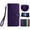 Purple, variant on TECH CIRCLE Folio Phone Case for iPhone 15 Plus (2023) - Lightweight Leather Shell with Stand Wallet Cover with [Card Slot Holder/Pocket] Portable Carrying Simple Case with [Wrist Strap], Red