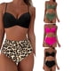 thumbnail image 5 of Traje de baño de mujer con escote en V profundo, cintura alta dividida, bikini sexy ajustado, 5 of 6