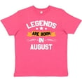 thumbnail image 3 of Inktastic Legends Are Born in August Youth T-Shirt, 3 of 5