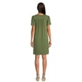 thumbnail image 2 of Time and Tru Women's Flutter Sleeve Swing Dress, 2 of 5