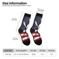 thumbnail image 2 of Cauagu Vintage Baseball American Flag Print Crew Socks for Women and Men,Adult Athletic Running Socks 1-Pair Sports Socks Work Gear Socks with Moisture Wicking, 2 of 6