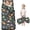 Dinosaur and Foliage Black Pattern, variant on Dinosaur and Foliage Black Pattern Kids Nap Mat, Sleeping Mat with Removable Pillow with Handle & Fastening Straps, Hypoallergenic Gifts for Toddlers Kids Boys Girls,50"x20"