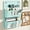 Green#382, variant on Wall Mounted Hanging Storage Bag with Dual Pockets, Space Saving Organizer for Bedroom, Dorm Room, Bathroom, Closet and Office Supplies