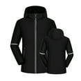 thumbnail image 7 of Yoodem Jackets for Men Mens Winter Jacket Men's Autumn and Winter Plush Windproof Stormsuit Large Hooded Casual Jacket Winter Coats for Men Black L, 7 of 7