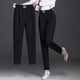 thumbnail image 3 of Leggings negros de cintura alta para mujer, pantalones largos ajustados y ajustados, pantalones de traje profesional de moda que combinan con todo, 3 of 4